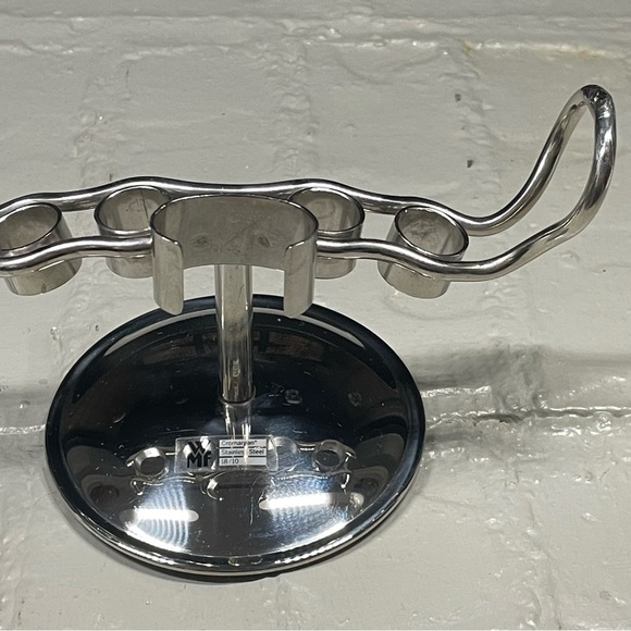 Cromargan WMF stainless steel bar accessories ice bucket and tools holder - Picture 12 of 15